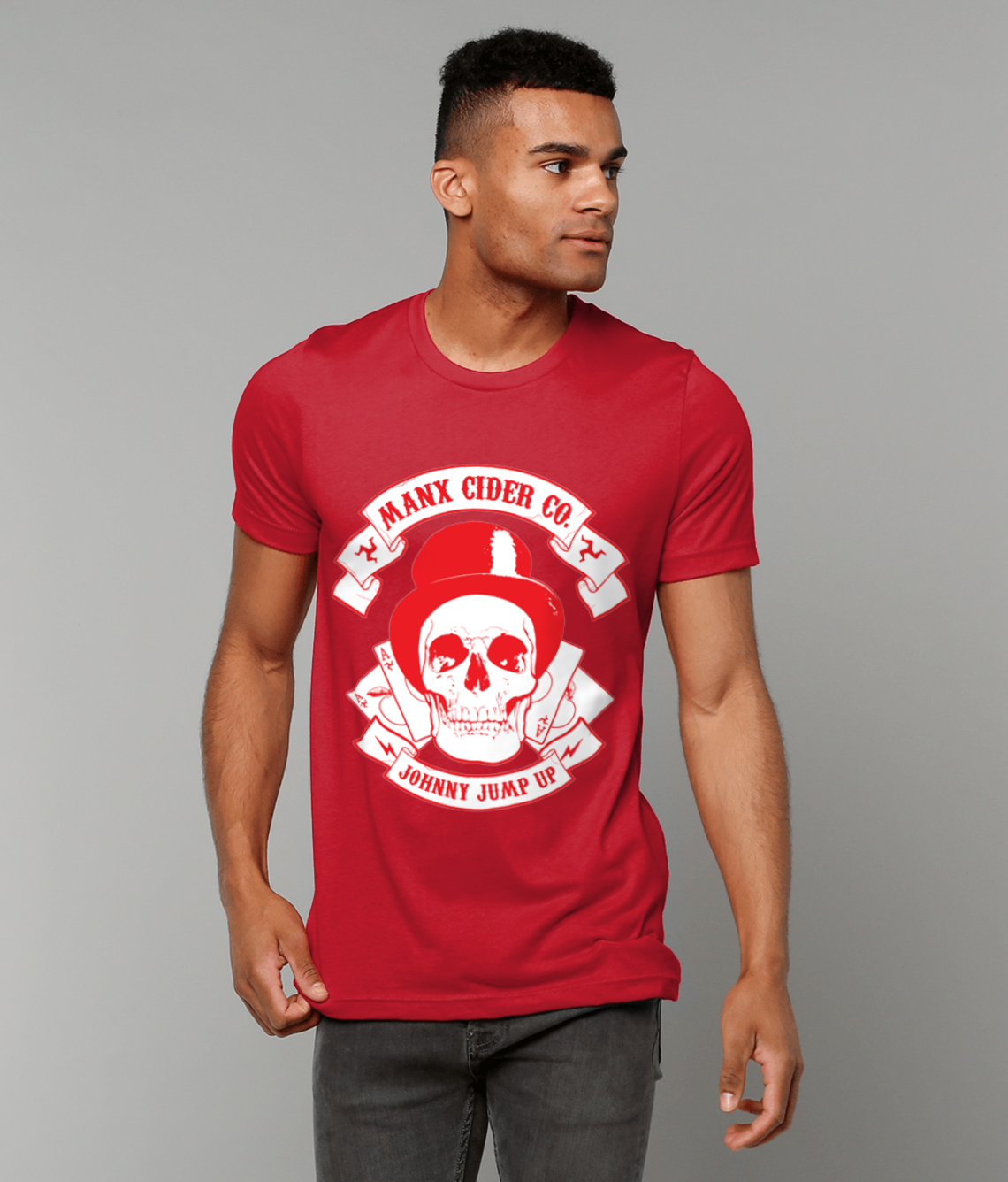 Unisex Crew Neck T-Shirt Johnny Jump Up Red 2025