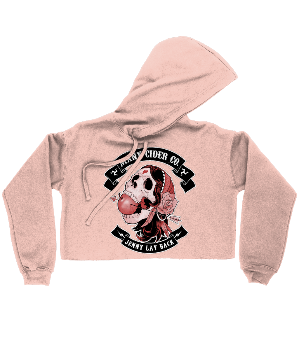 Ladies Cropped Hoodie Jenny Lay Back Pink 2025