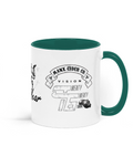 White / Dark Green