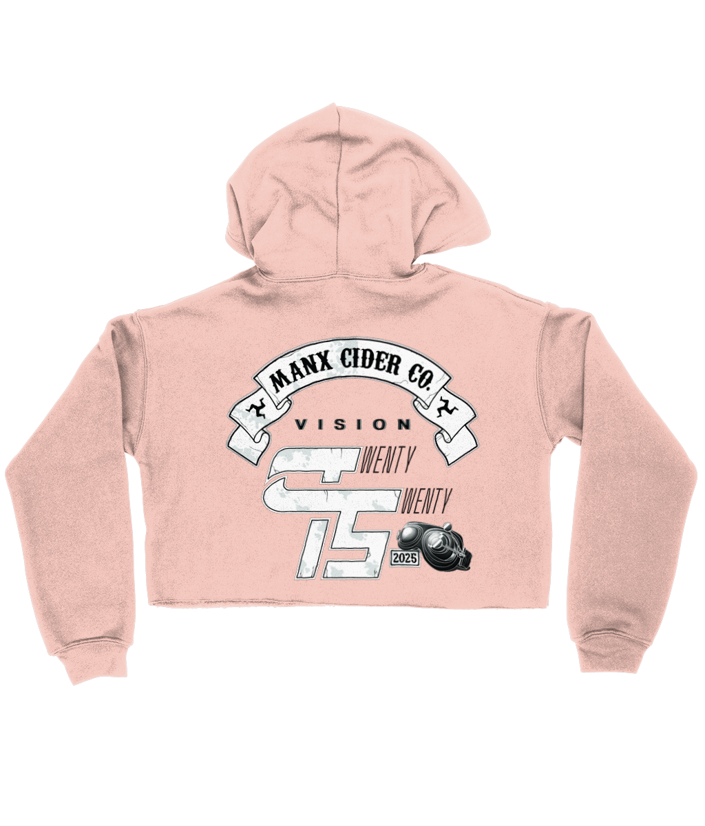 Ladies Cropped Hoodie Jenny Lay Back Pink 2025