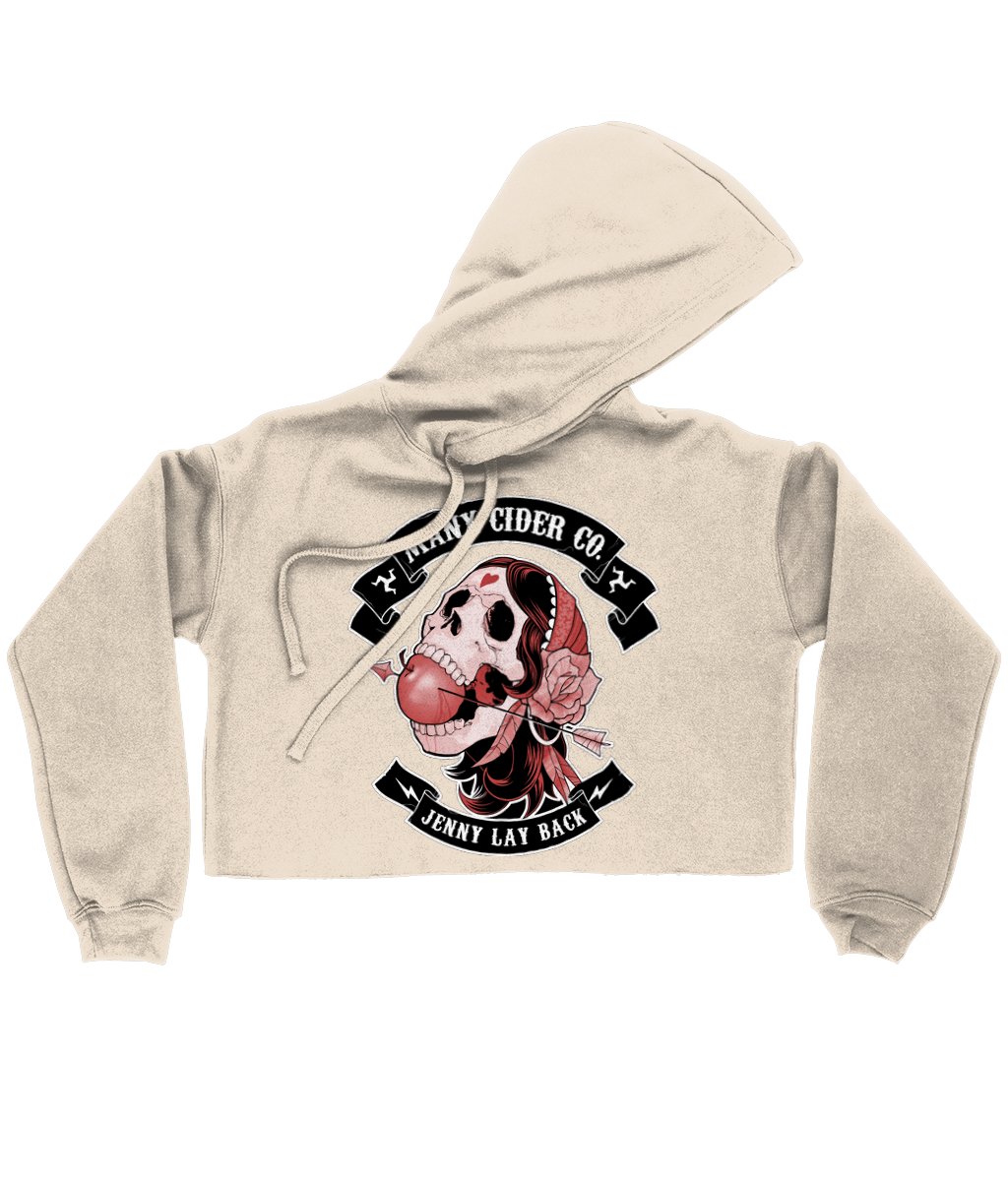 Ladies Cropped Hoodie Jenny Lay Back Pink 2025